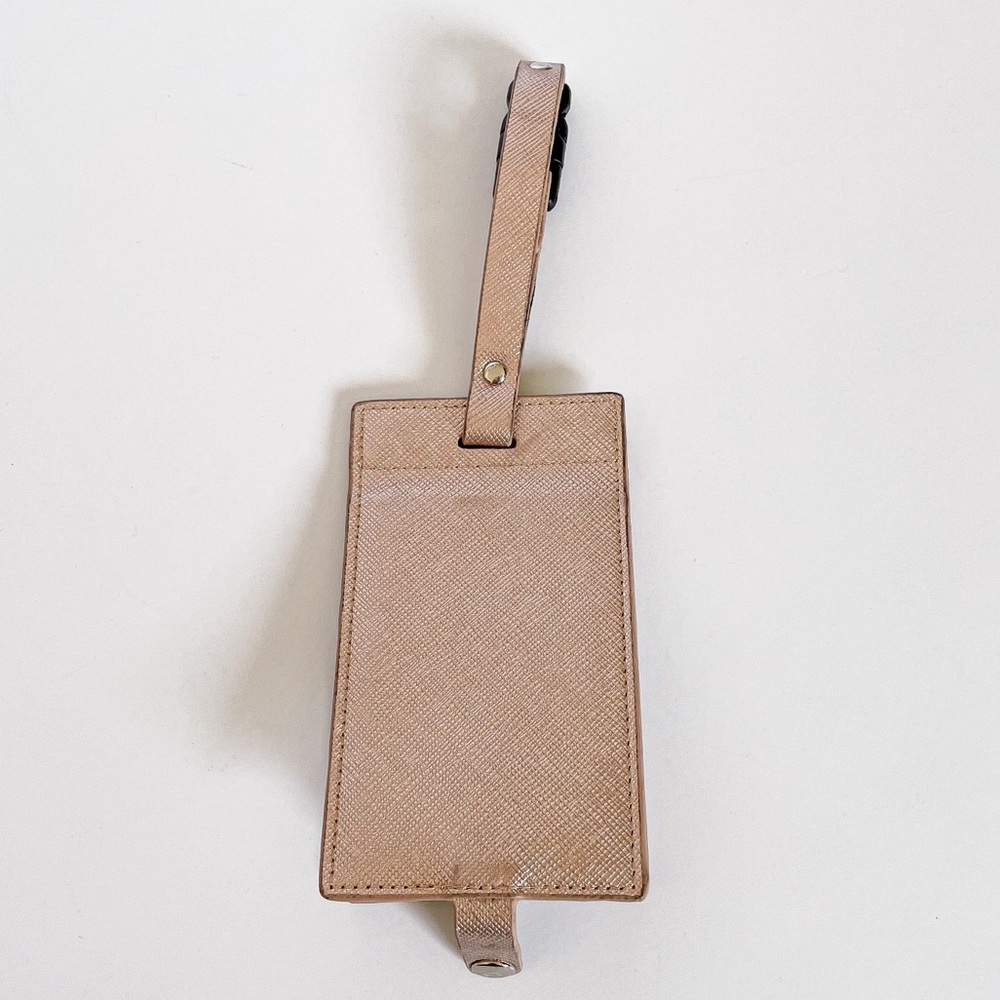Rose gold luggage tag